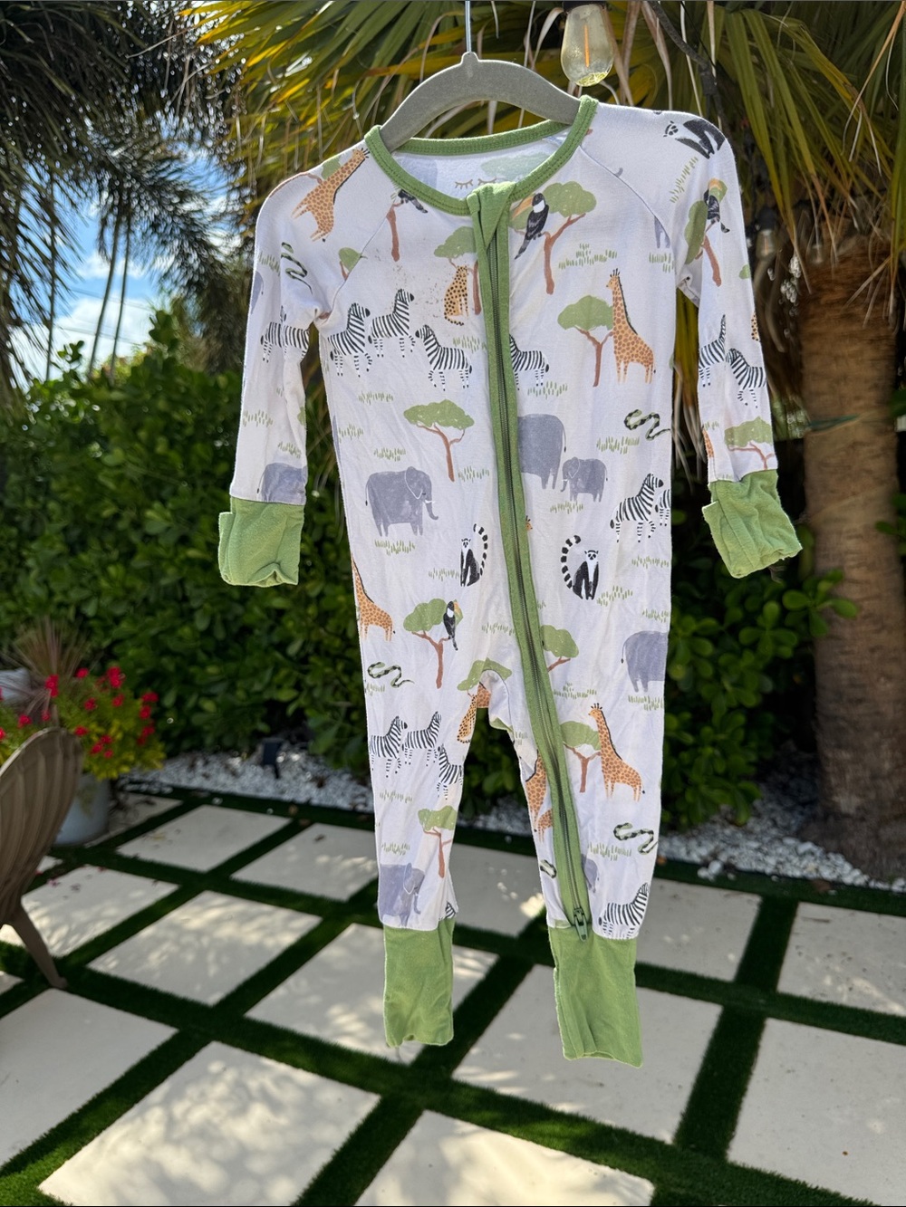 LITTLE SLEEPIES safari onesie